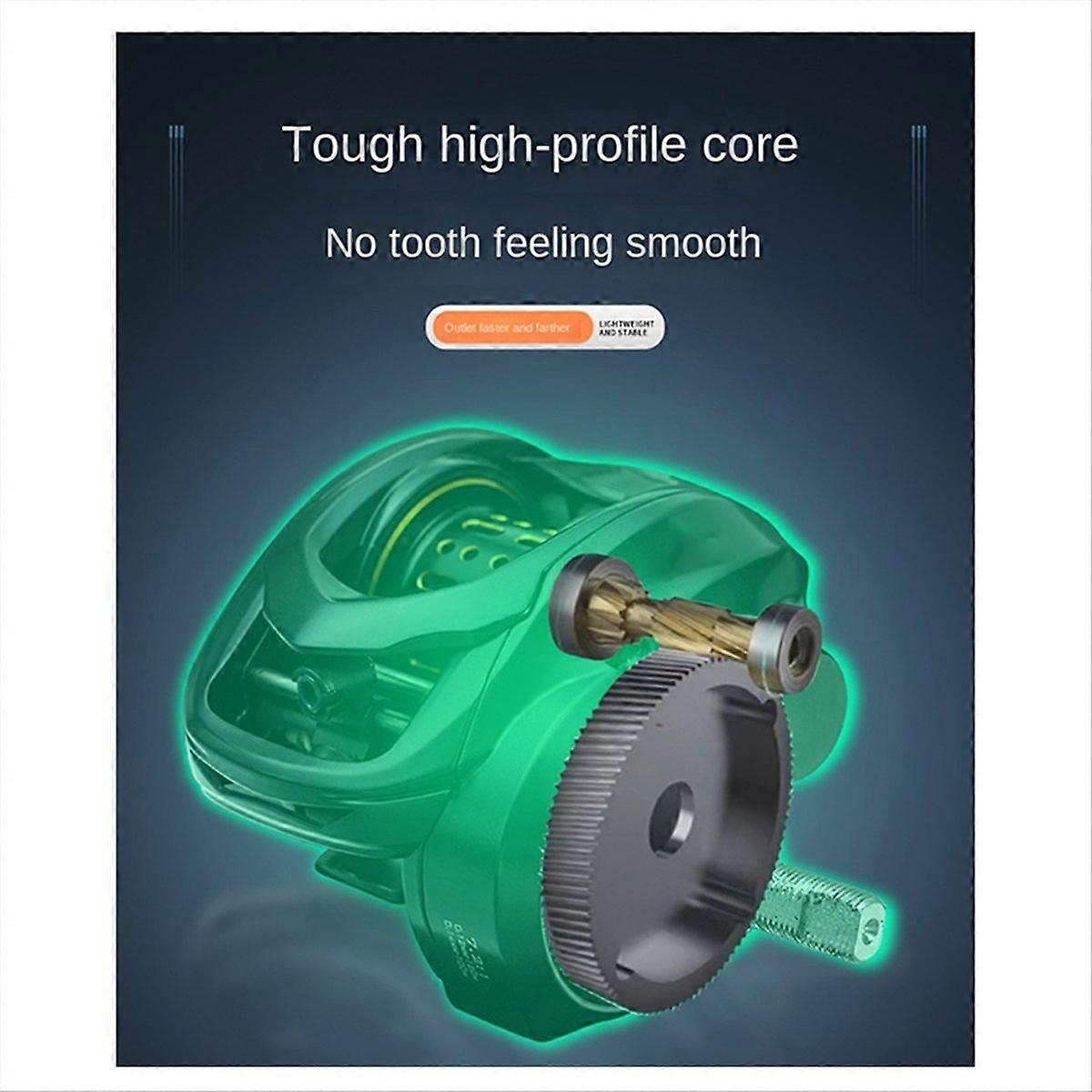 Metall Double Line Cup Köderfischrolle Ultra Light Drag Sound A