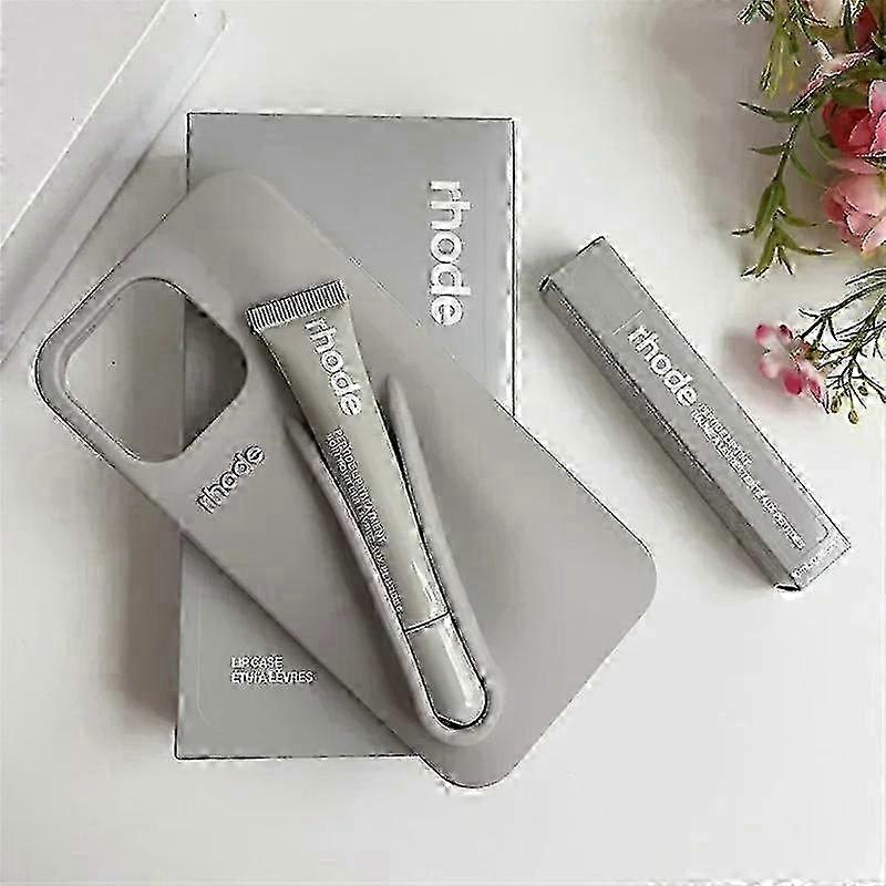 Rhode With Lip Gloss Phone Case for iPhone 16 15 14 13 12 17 11 Pro Max Plus Lip