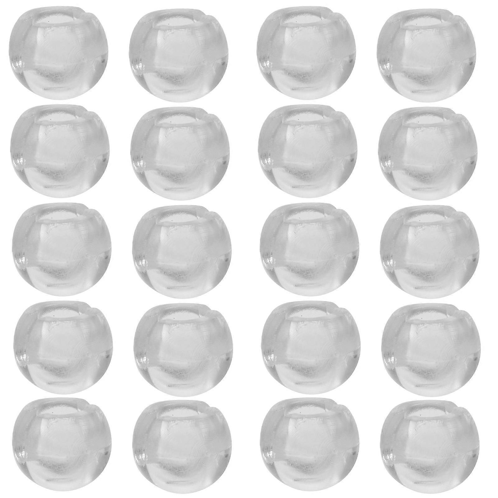 Transparent Beaded Chain Stop Buckle for Vertical Blinds with 50Pcs Set