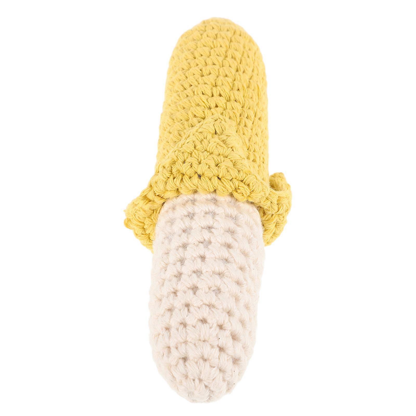 Infant Hand Crochet Banana Bell