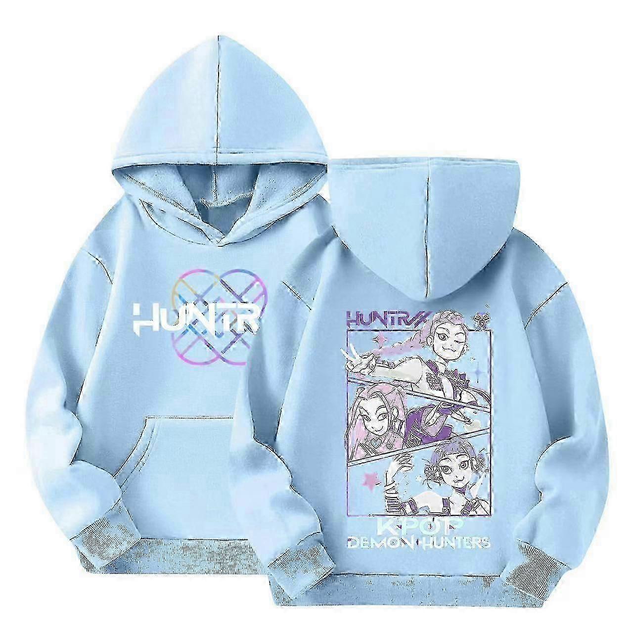 Moletom com Capuz KPOP Demon Hunters' Kids HUNTRX Pullover Top