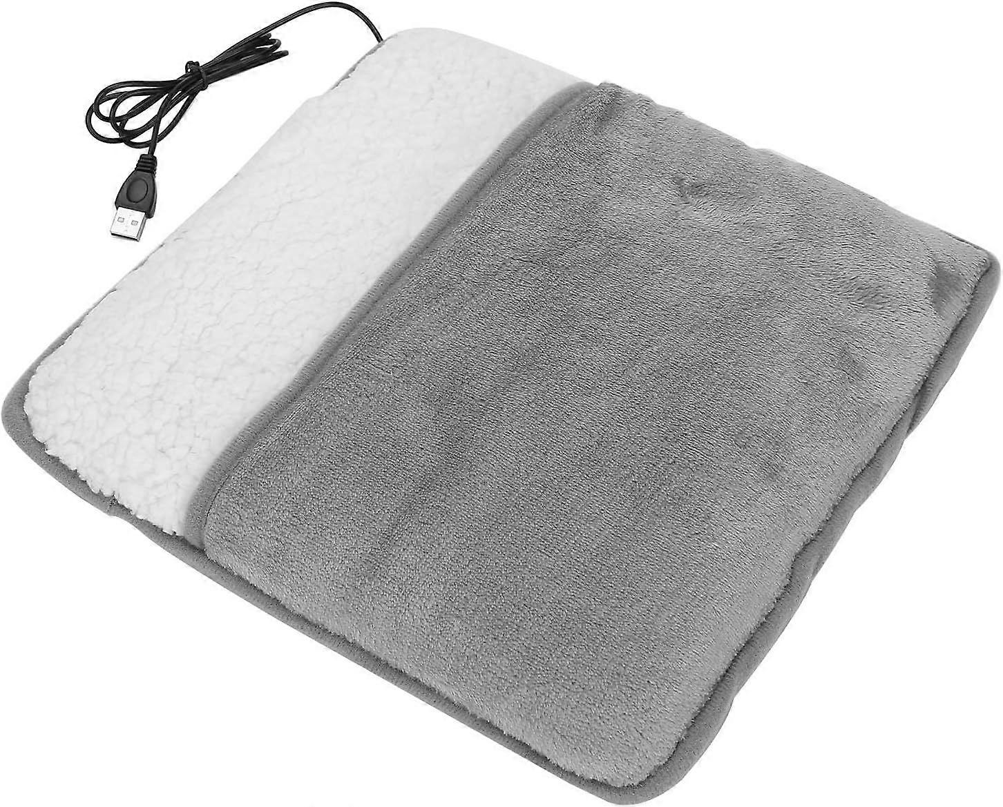 Winter USB Foot Heating Pad Soft Plush Washable Foot Warmer