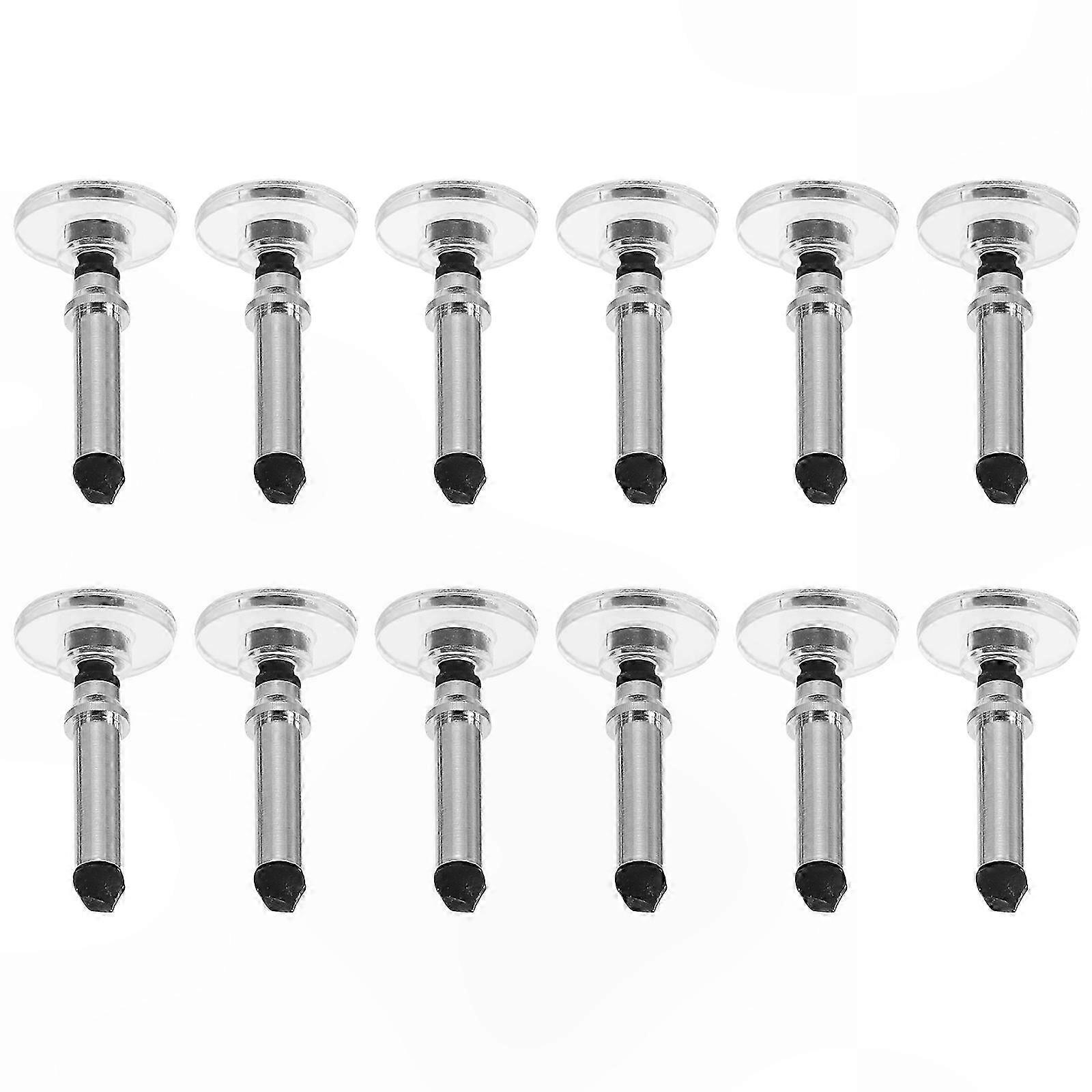12-Pack Silver Disc Tips for Touchscreen Devices, Universal Fit