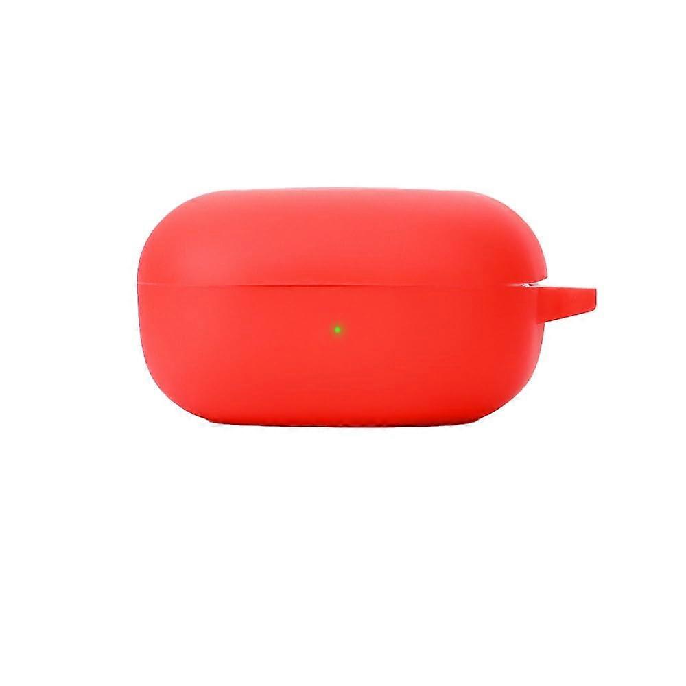 Bluetooth Earphone Case Cover Compatible with Galaxy Buds FE Shockproof Silicone Protective Case Red