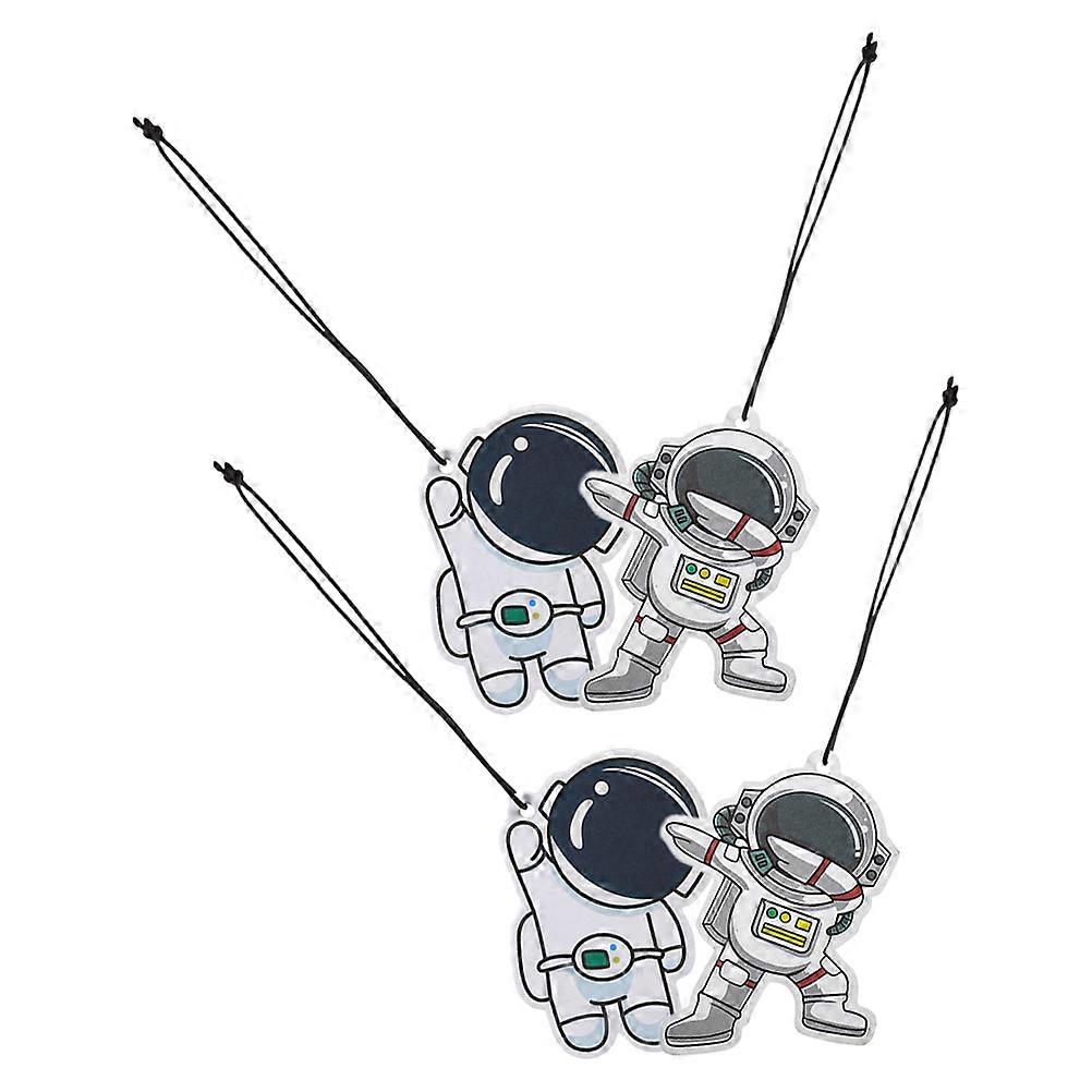 Astronaut Car Hanging Diffuser for Decoration 4Pcs Scented Cards