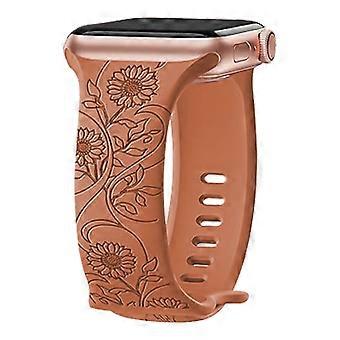 Pasek do zegarka Apple Watch Series 11 10 42 mm/9 8 7 41 mm/SE3 SE2 SE 6 5 4 40 mm/3 2 1 38 mm Kwiatowy angielski