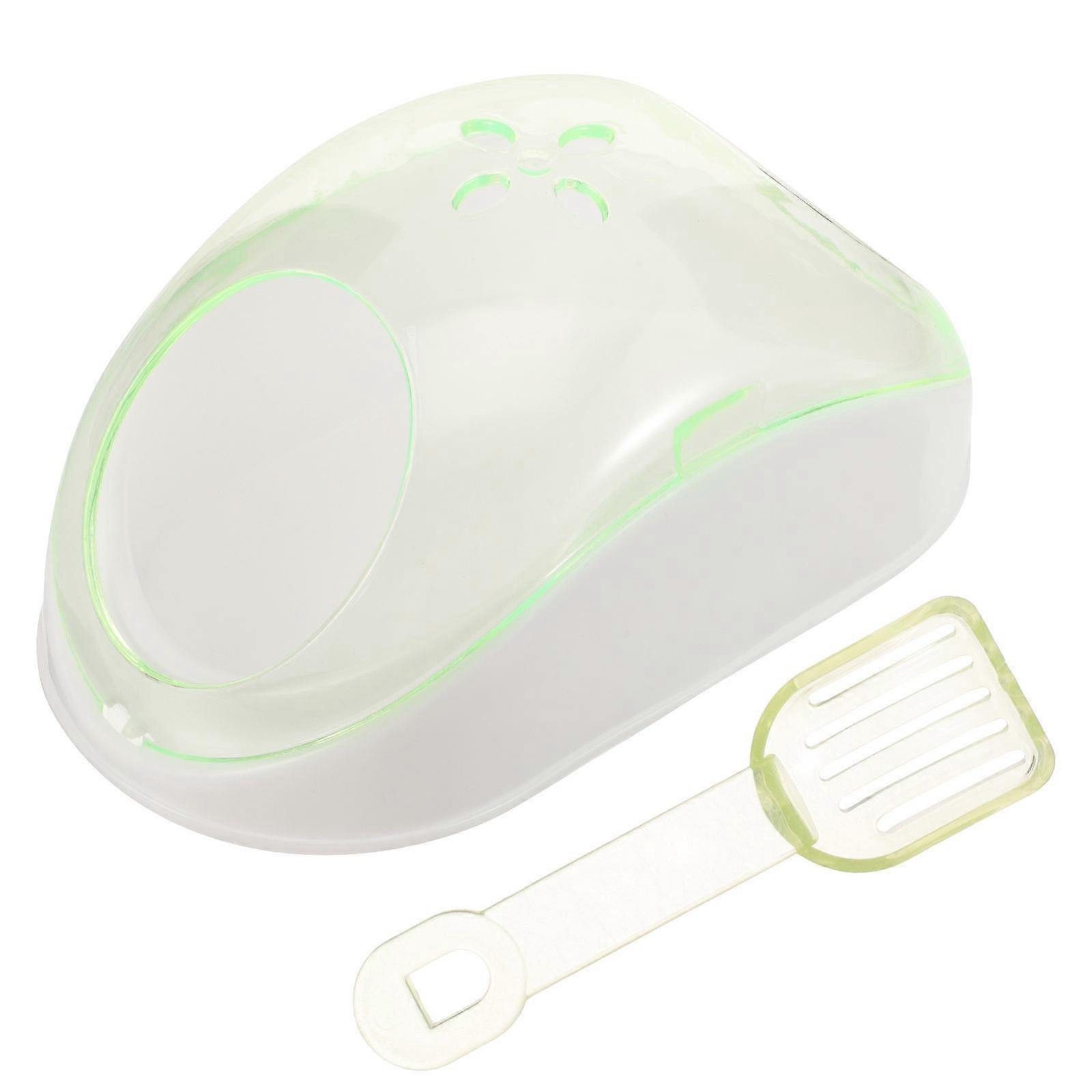 Hamster Sand Bathtub for Bath Use with 1Set Plastic Small Pet Bath