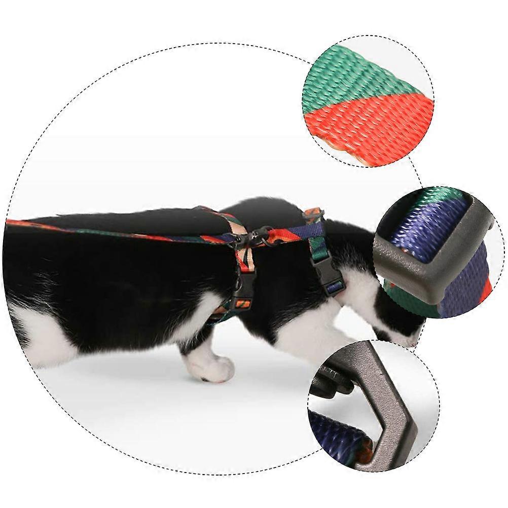 Pet Pulling Rope for Cats with H-Shaped Harness 1Pcs