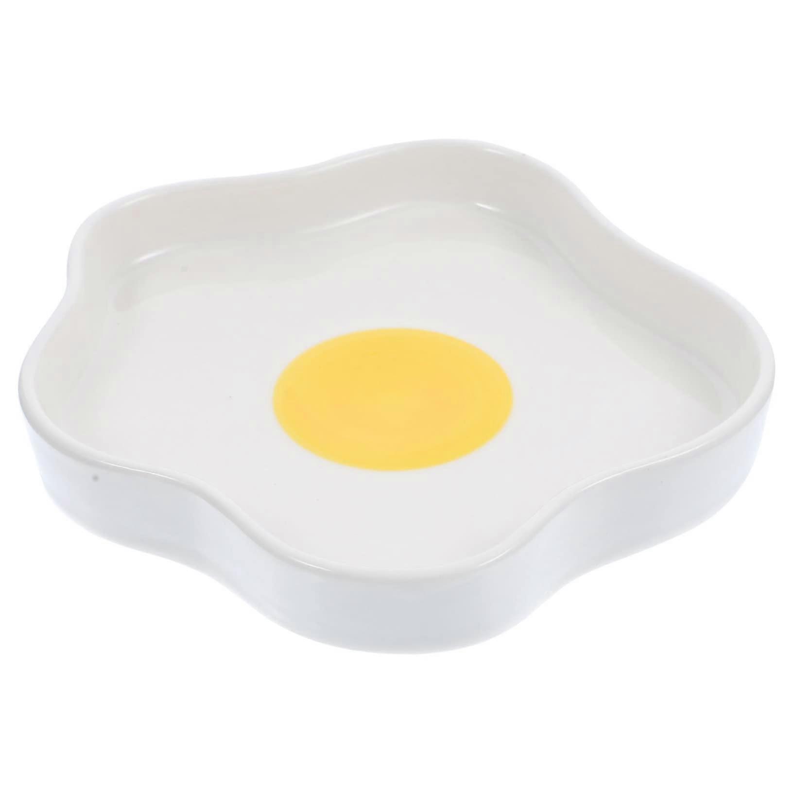 Ceramic Serving Platter Egg Tray Dinner Plate for Parties, Easy Clean MultiPurpose Use