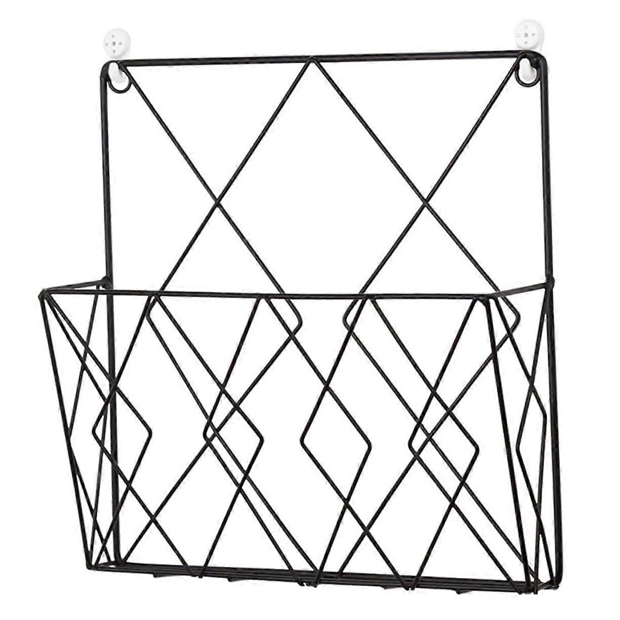 Wall Mounted Bookshelf with RustResistant Iron Frame, Decorative Storage Rack for Home Office