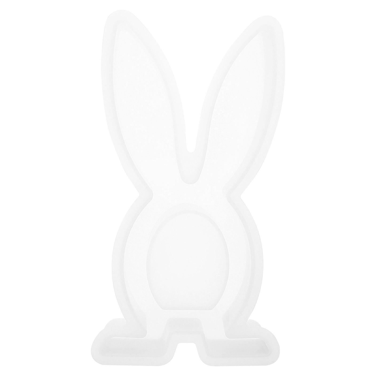 Diy Silicone Mold Rabbit-shaped Mold Epoxy Silicone Casting Mold Easter Flexible Rabbit Mold