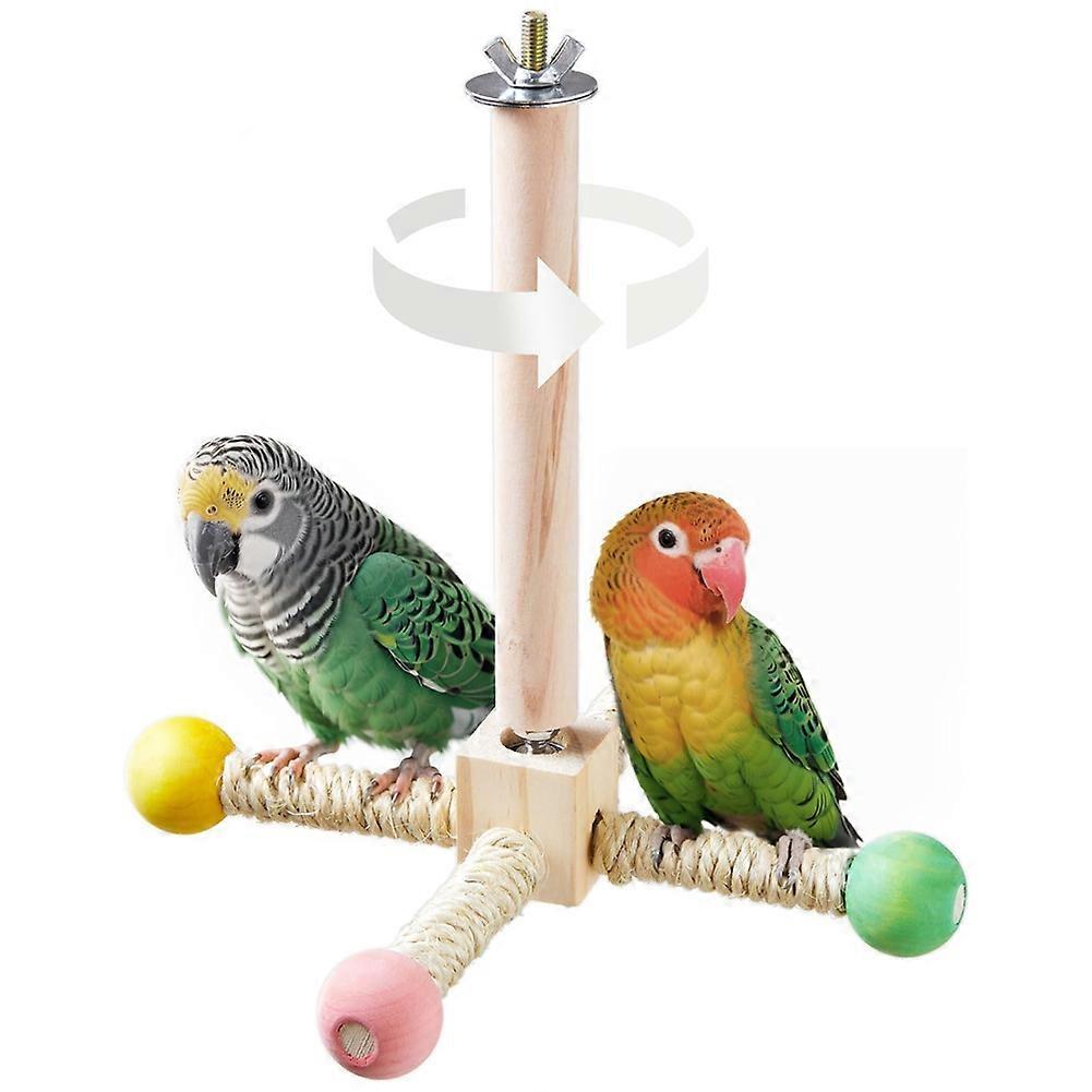 Oiseau Stand Perchoir Toy,Jouets Interactifs Perruche