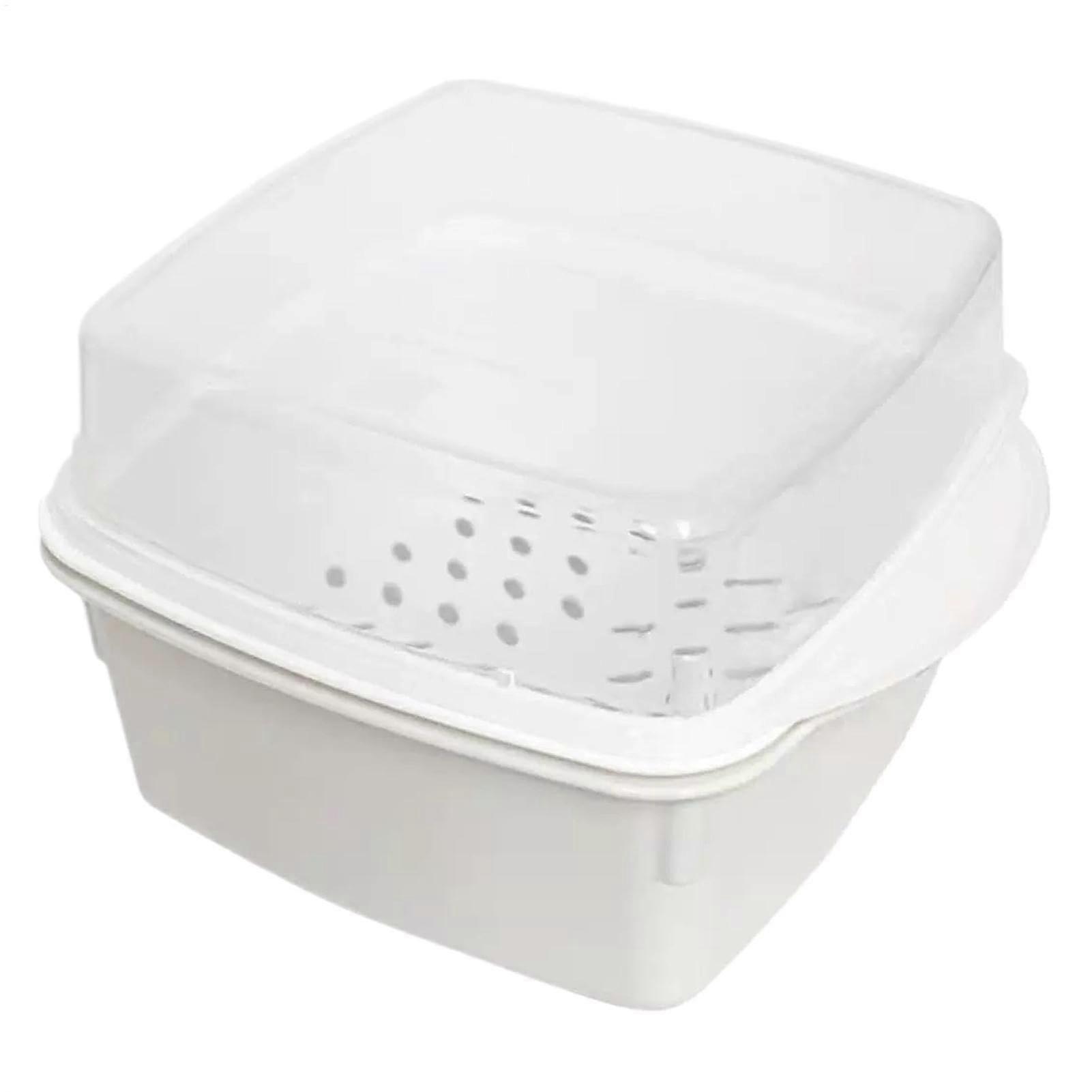 Microwave Vegetable Steamer with Lid, FoodGrade PP, Even Heating, SpaceSaving Layered Design