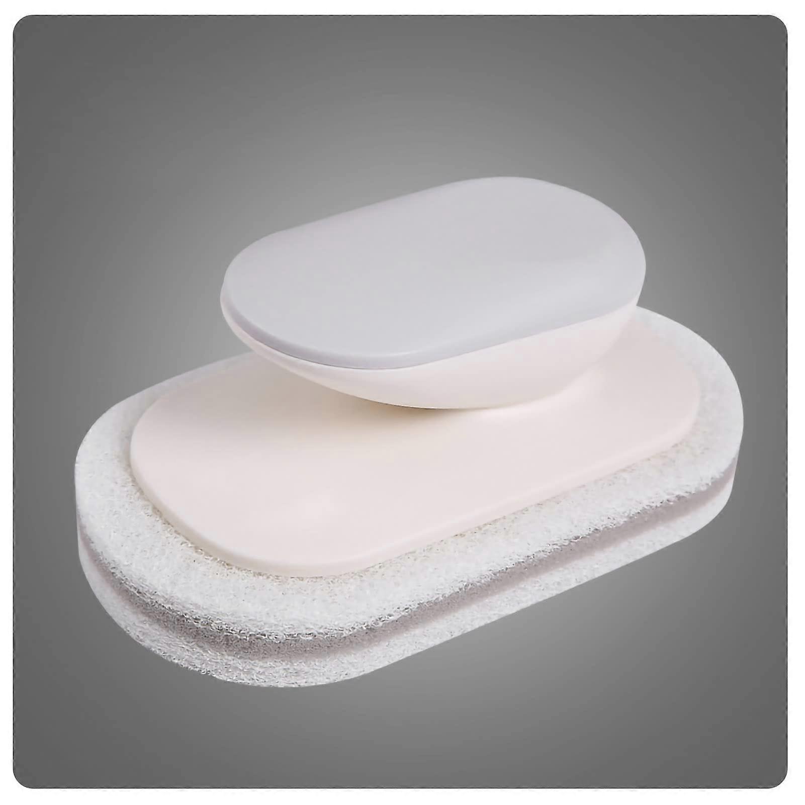 Kitchen Cleaning Brush with Handle, NonScratch Sponge Scrub, Ergonomic Grip, Durable Design