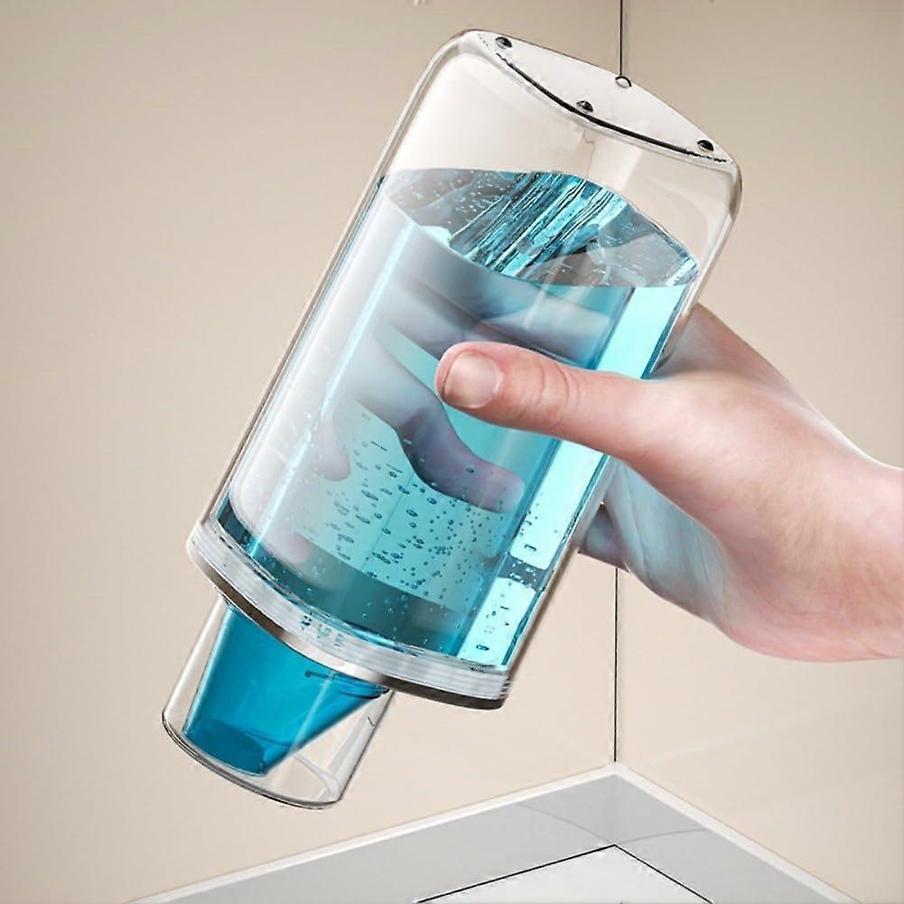 Laundry Detergent Dispenser 0.6L Transparent PET with Scale, Sealed Mess Reflow Design