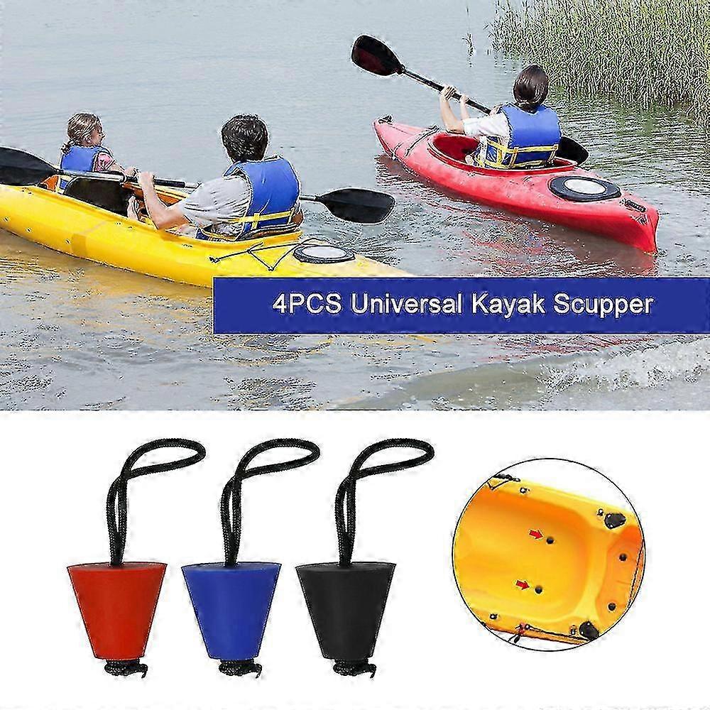 4pcs Best Universal Kayak Scupper Plug Kit Kayak Scupper Plug Kit
