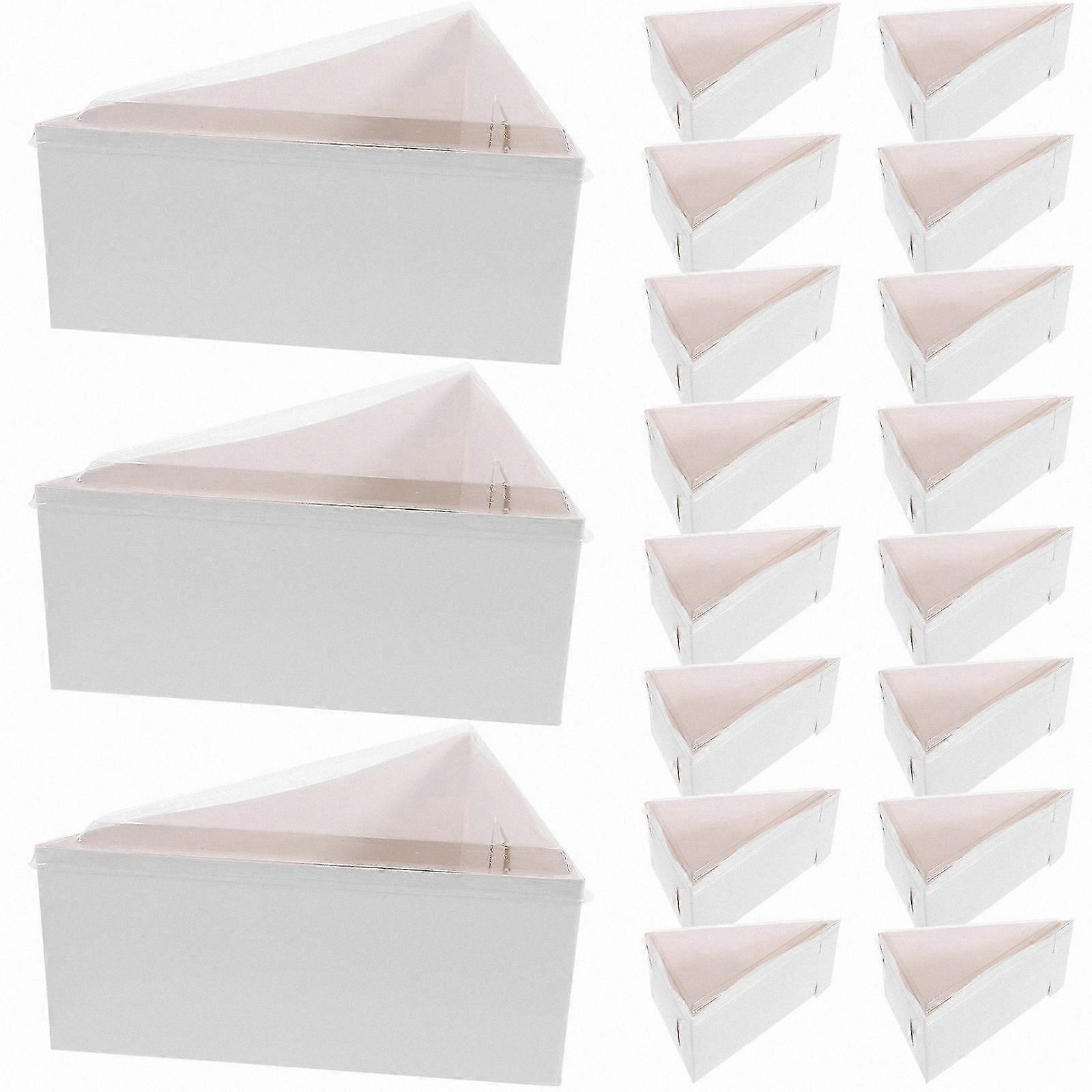 50 Sets Triangle Cake Slice Boxes, Cake Packaging Container, Triangle Cake Slice Case