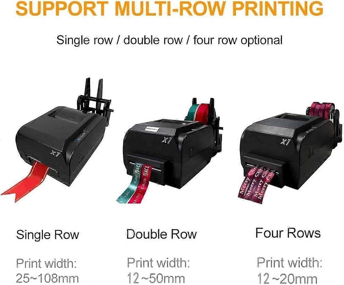 Single Row Digital Ribbon Printer Black with Precise Speed Control and Touch Interface for Packaging