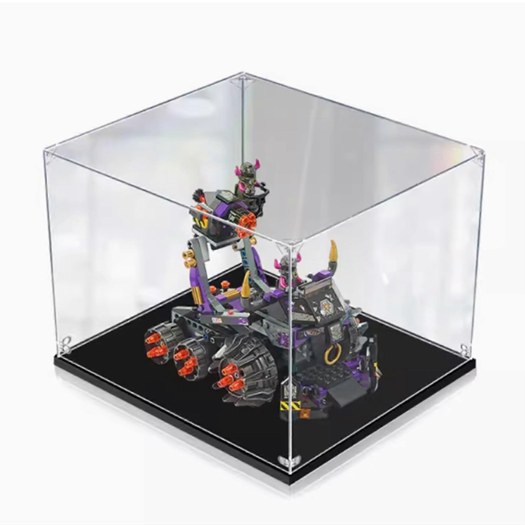 Acrylic Display Case for  80007 Combat Vehicle Model, Clear Dustproof Stackable Showcase