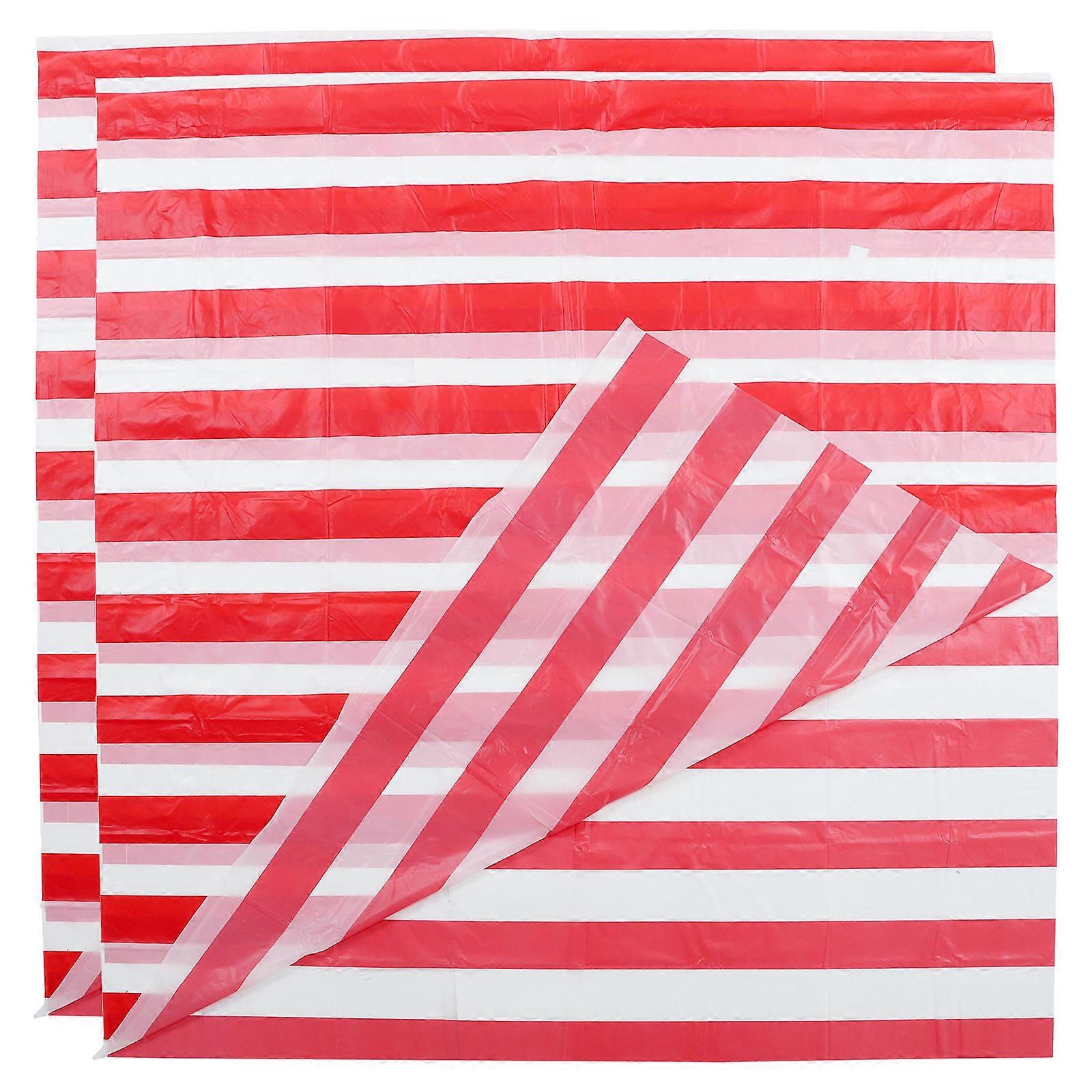 Decorative Circus Tablecloth Party Table Cover for 8Pcs Red Use