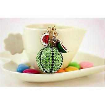 Fashion Metal Keychain for Women Car Keys with Summer Purse Charm and Durable Key Ring Holder