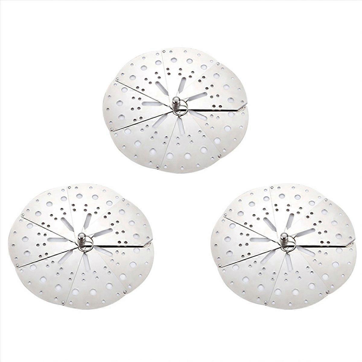 Stainless Adjustable Drop Lid Anti-Overflow Prevention Steaming Rack