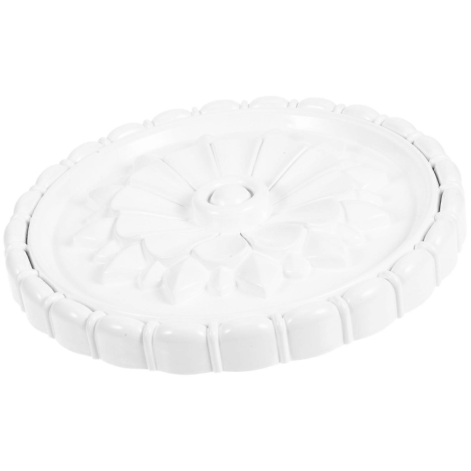 3Pcs PU PVC Ceiling Medallion for Lighting Embossed Cover Plate