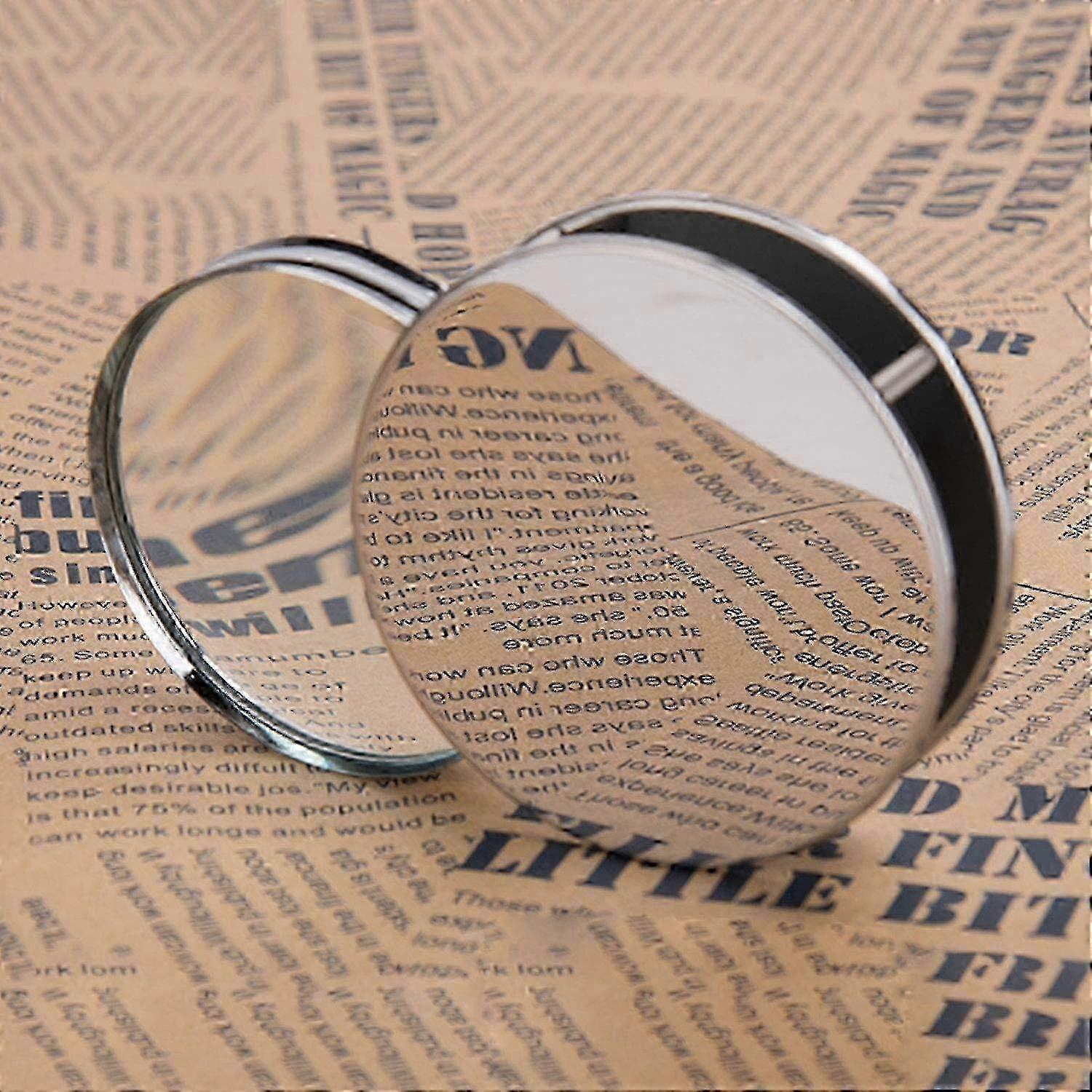 20x Compact Folding Magnifier with Metal Case Reading Tool