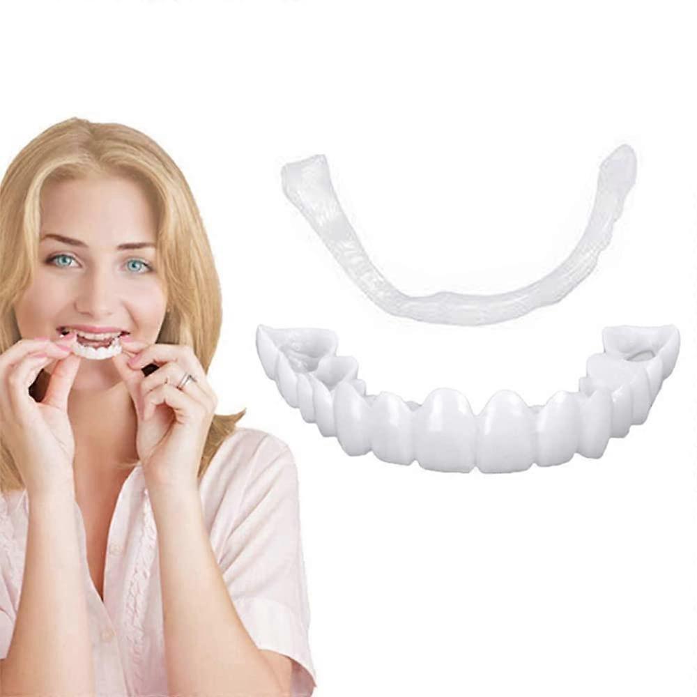 Veneers Temporary False Teeth for Instant Smile with Custom Moldable Upper Teeth Cover