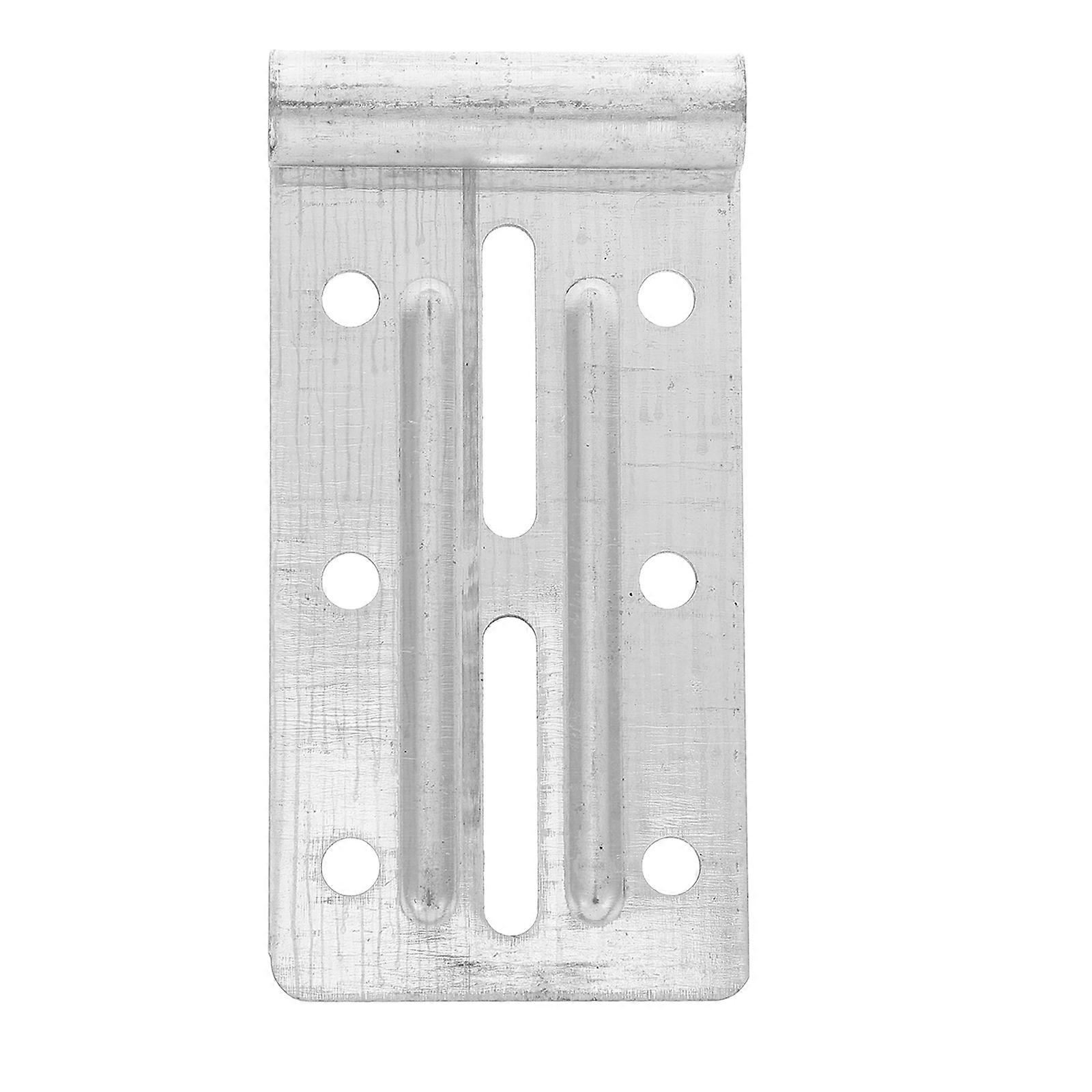 Top Section Garage Door Bracket 2Pcs Rectangular Shape for DIY Users Silver Garage Door Installation