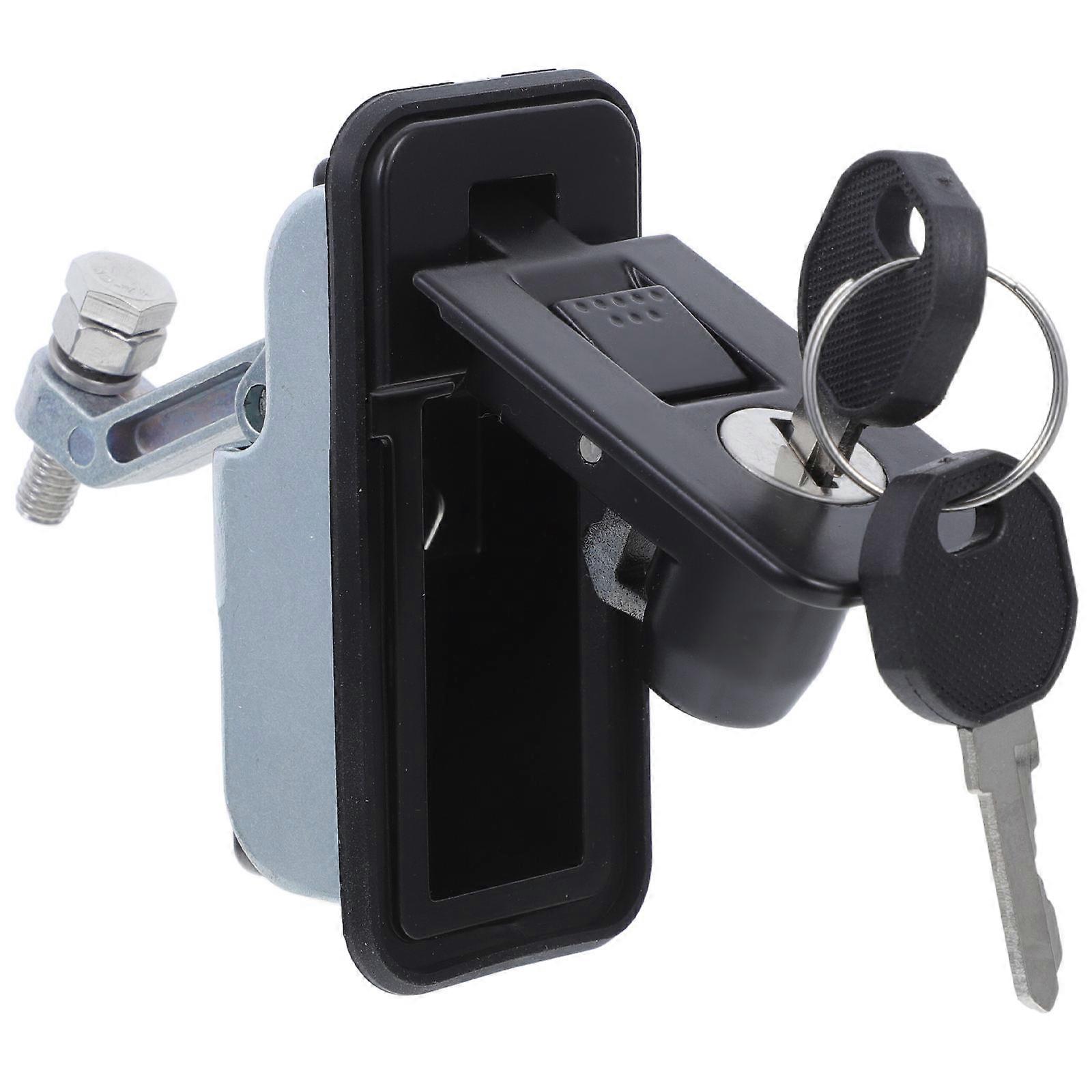 5Pcs Compression Latch Lock for Cabinet with Adjustable Lever Black