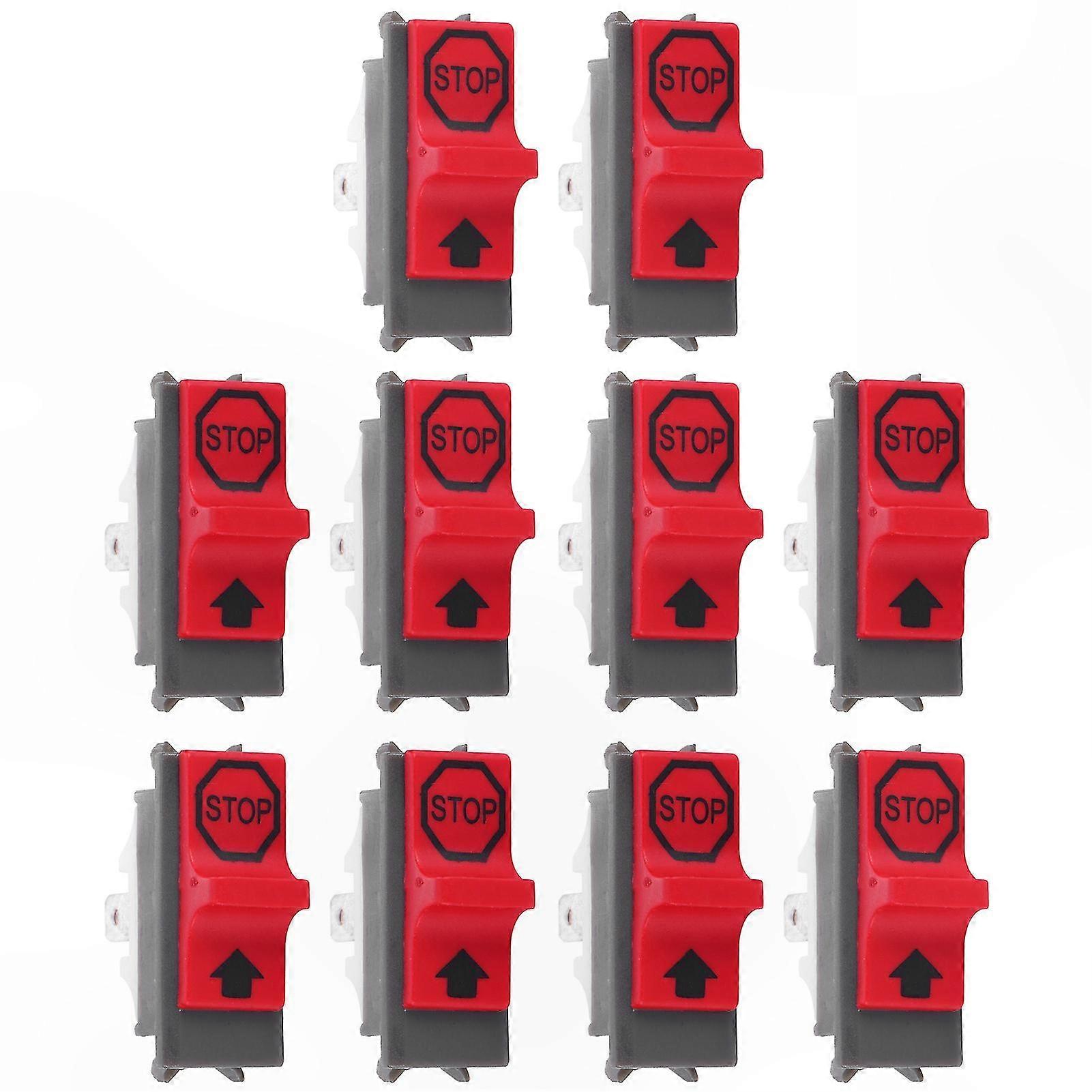 10Pcs Replacement On Off Stop Switch for Chainsaws Compatible with Multiple Models