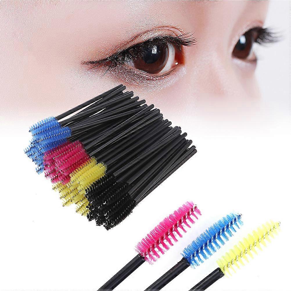 Disposable Eyelash Brushes for Mascara Application 200Pcs Plastic Handle Makeup