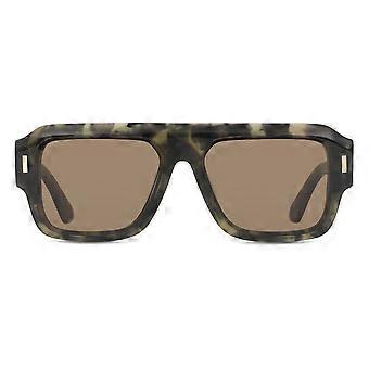 Okulary przeciwsłoneczne Calvin Klein CK24501S 341 Full Rim Khaki Green Tortoise Unisex Rectangle UV3 Original