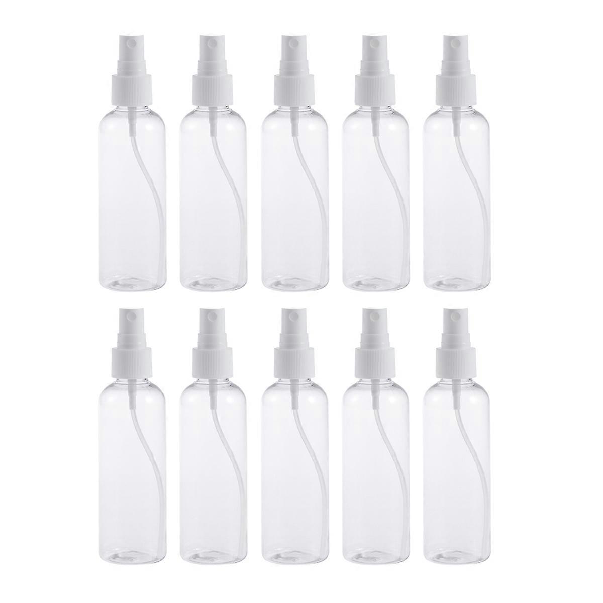 Plastic Empty Spray Bottle for Storage Use 10Pcs with White Sprayer