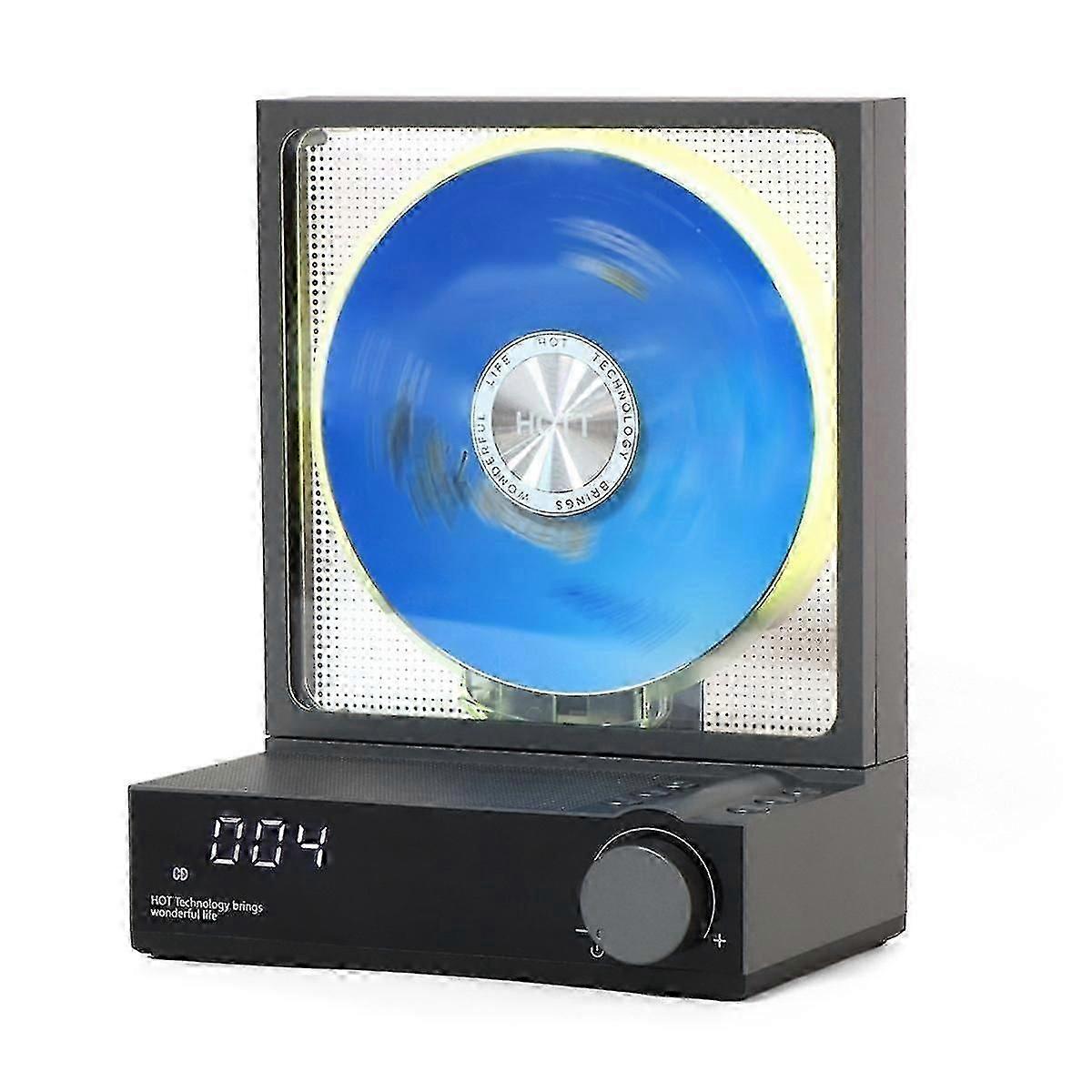 CD Player Portable Bluetooth 5.3 Desktop CD Player with Color Light,Transcription,Timer,LED Screen