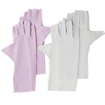 Women'S UV Gloves For Manicure And Daily Usage Featuring Sun Protection Comfort Fit In Assorted Color 2 Pairs