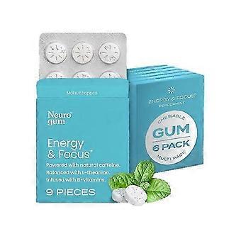 Mint-flavored NeuroGum Energy Caffeine GUM Energy Support-MSY -New-5-16