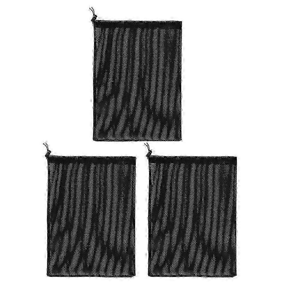 Pump Mesh Bag Polyester for Fish Tank Filtration 3Pcs Drawstring