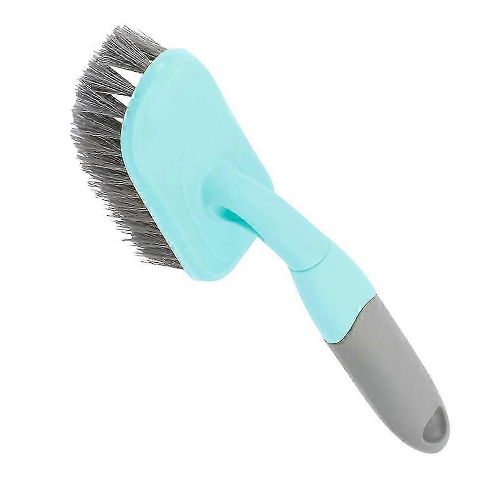 Blue Plastic Floor Brush for Bathroom Cleaning
