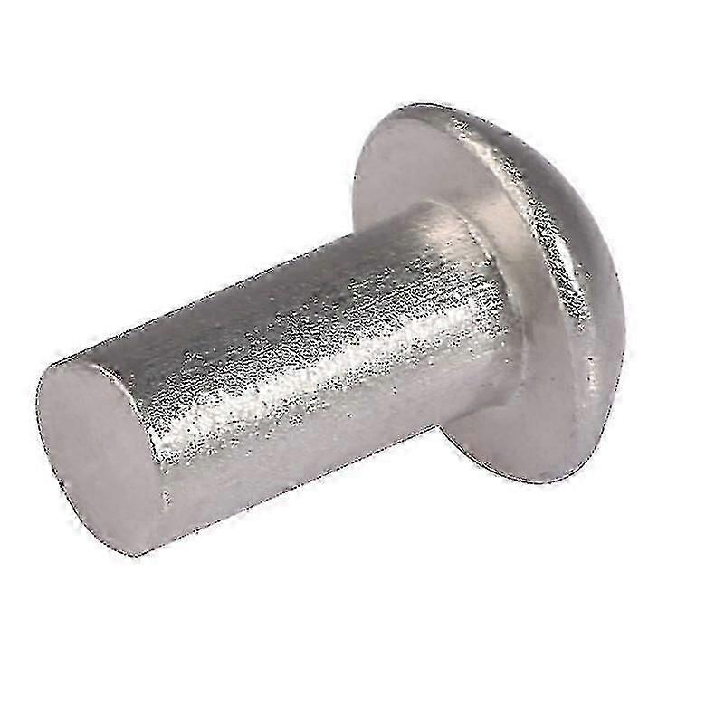 Aluminum Solid Round Head Blind Rivets - Self-Plugging Fasteners Compatible with Metal Joining