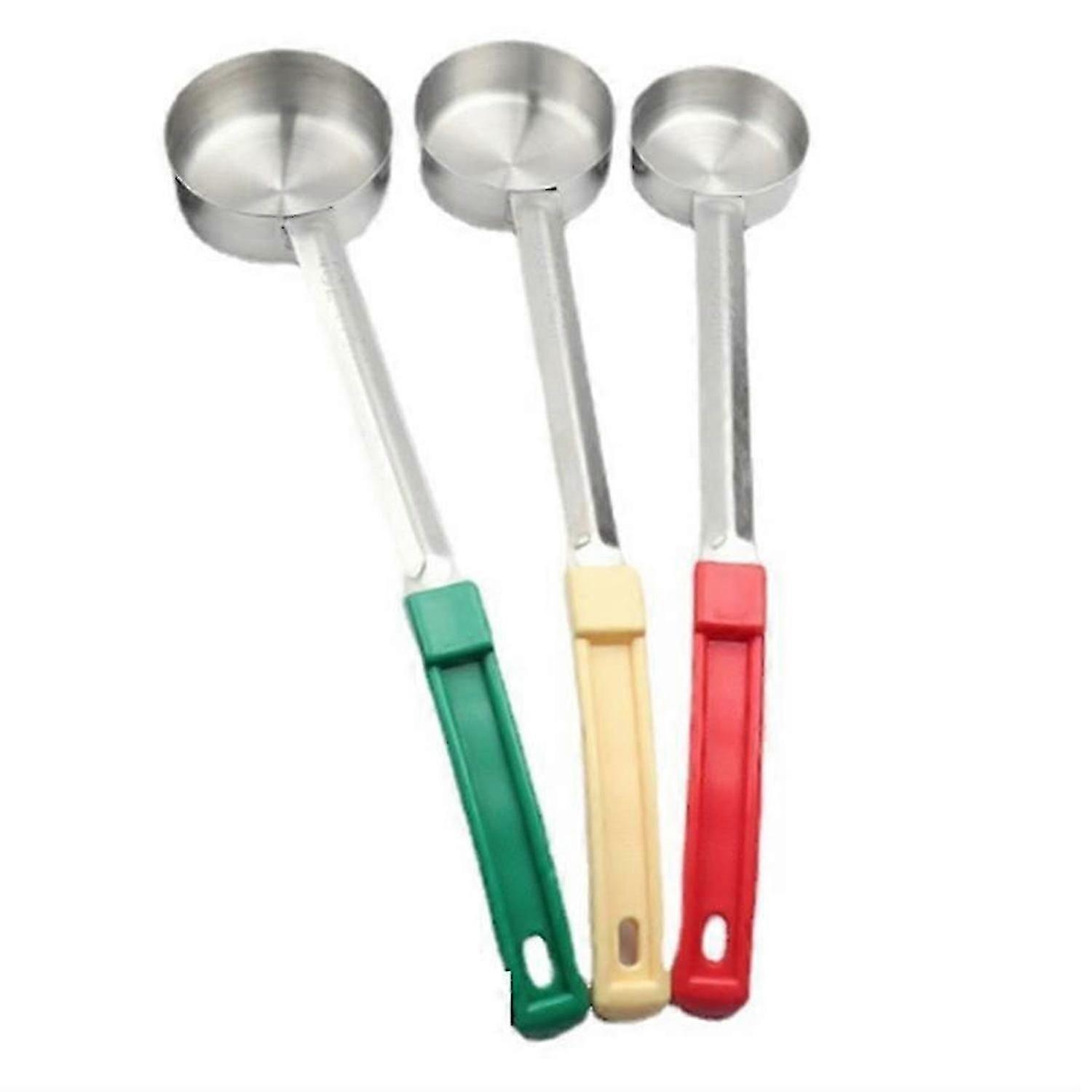 Stainless Steel Portion Control Solid Serving Spoon 3-Piece Combo Set