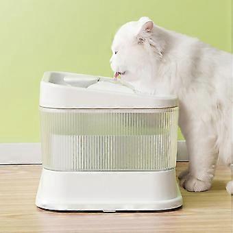 Cat Water Fountain and Food Bowl Multifunction Automatic Tilted Elevated Cat Double Bowls with 4 Layer Filtration compatible with Dog Cat