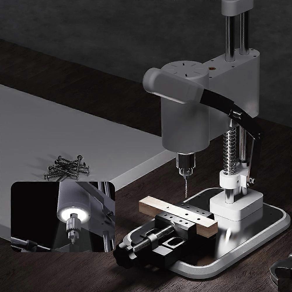 Mini Electric Bench Drill With Led Light, High-precision Desktop Drilling Machine