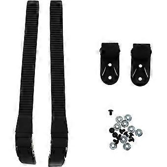 2set Roller Skate Straps with Buckle and Screws Durable Energy Belts for Inline Skating Shoes Compatible for Men and Women Outdoor Sports Black