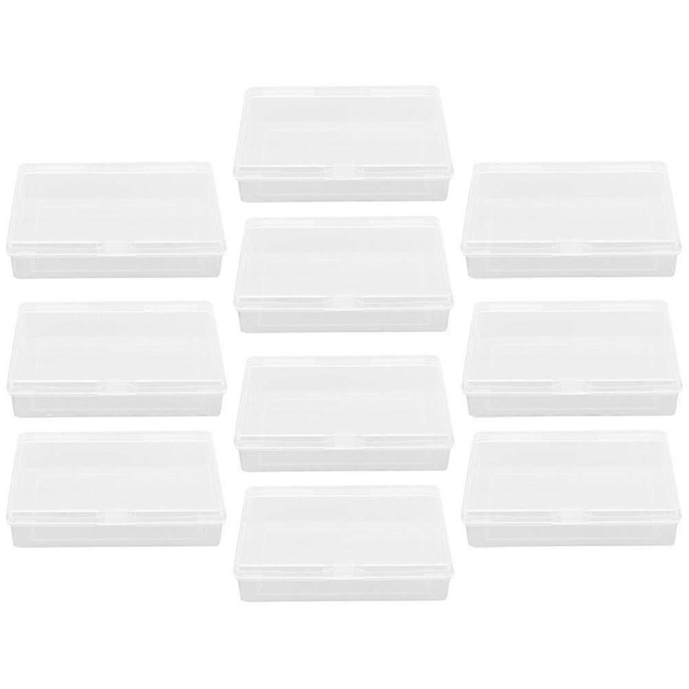 Playing Card Organizer | 10Pcs Transparent Plastic Storage Boxes for Small Items