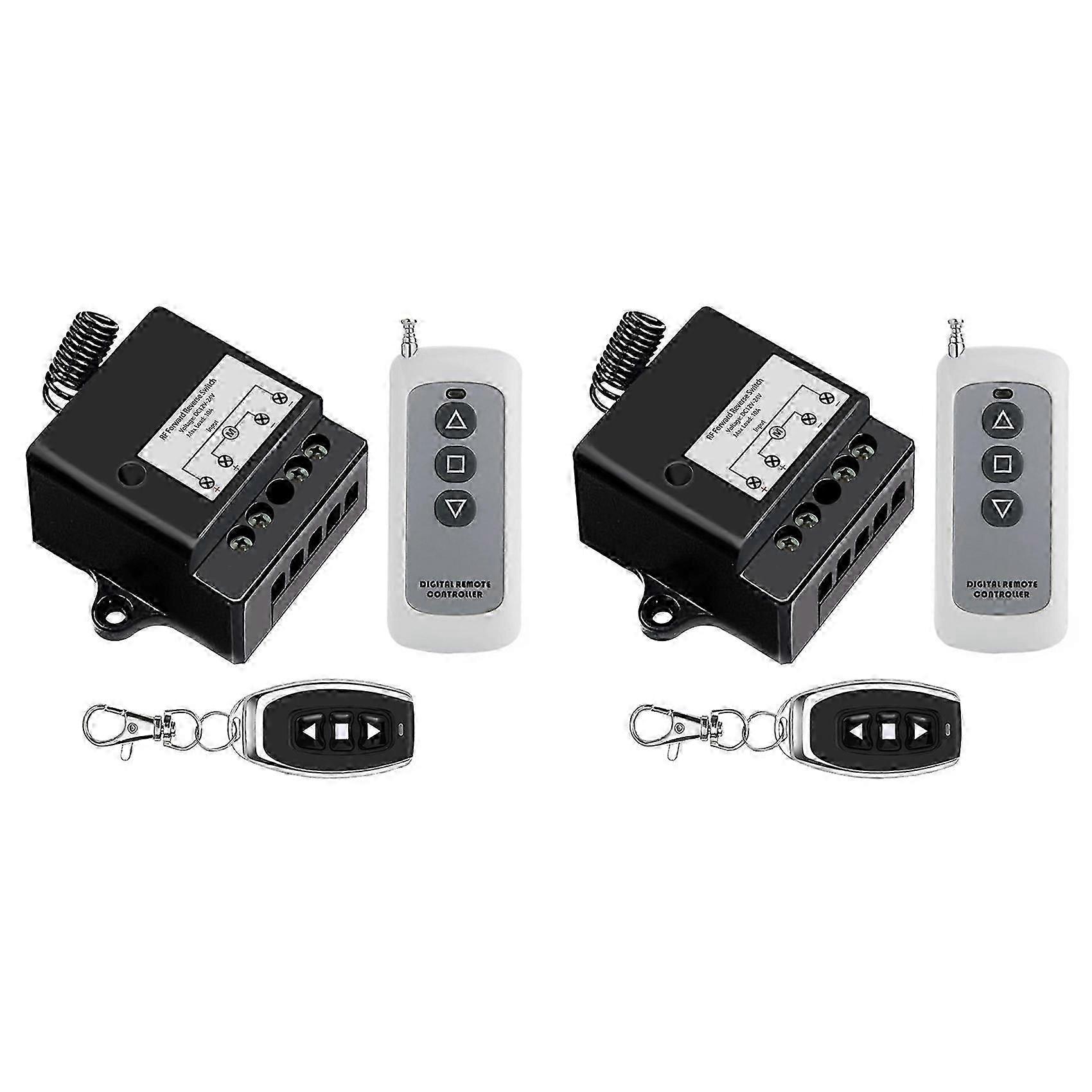 2X DC12V-24V compatible withward Reverse Switch, Linear Actuator Remote Control, 10A Current, 165 Ft Range ,Linear Actuator