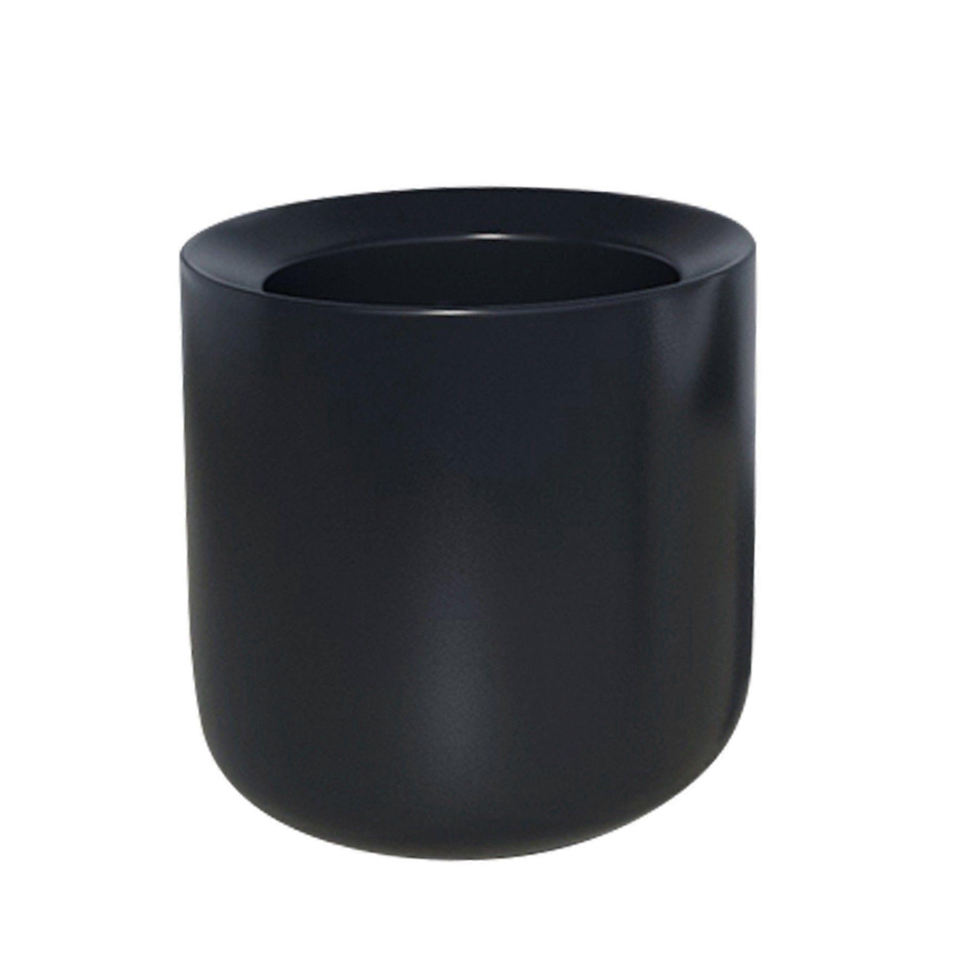 Black Thick Ceramic Coffee Cup Set (Set/Two)
