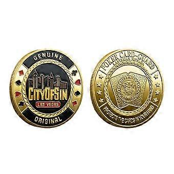 Las Vegas Poker Card Guard Coin City of Sin Genuine Original Collector Token