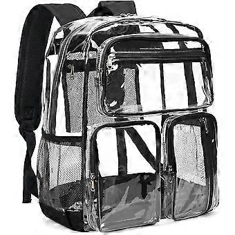 Clear Backpack Heavy Duty Extra Large Transparent Bookbag for College Work Festival